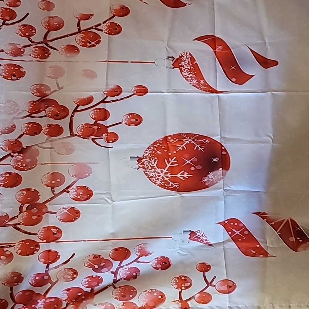 72" X 72" Christmas Shower Curtain